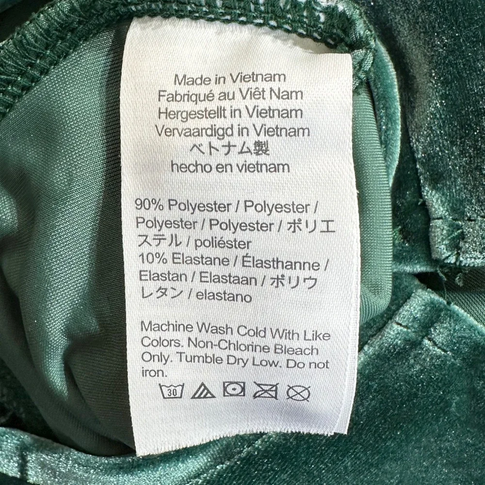 Crewcuts J Crew Girls Emerald Green Velvet Ruffle Jumpsuit Size 5 Holiday